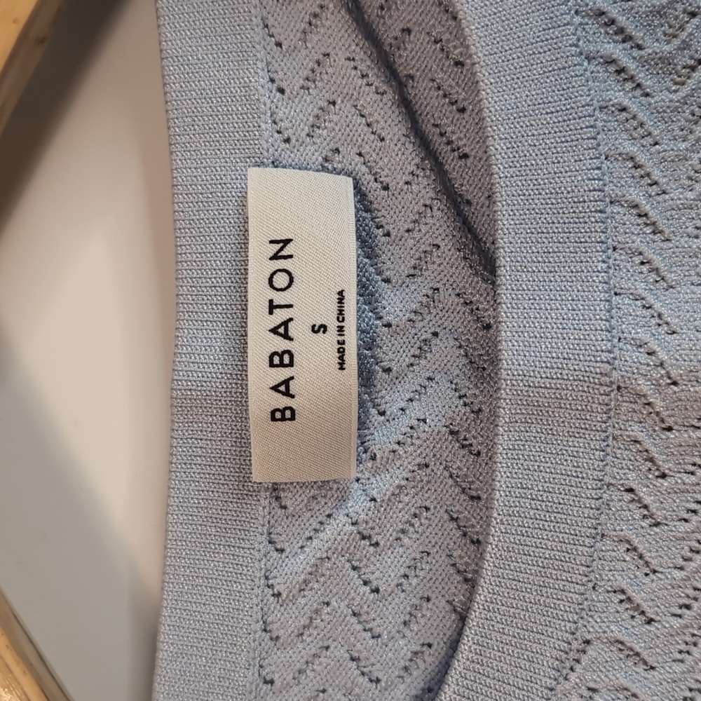 Babaton Pointelle Top + Skirt Set - S - Picture 2 of 4